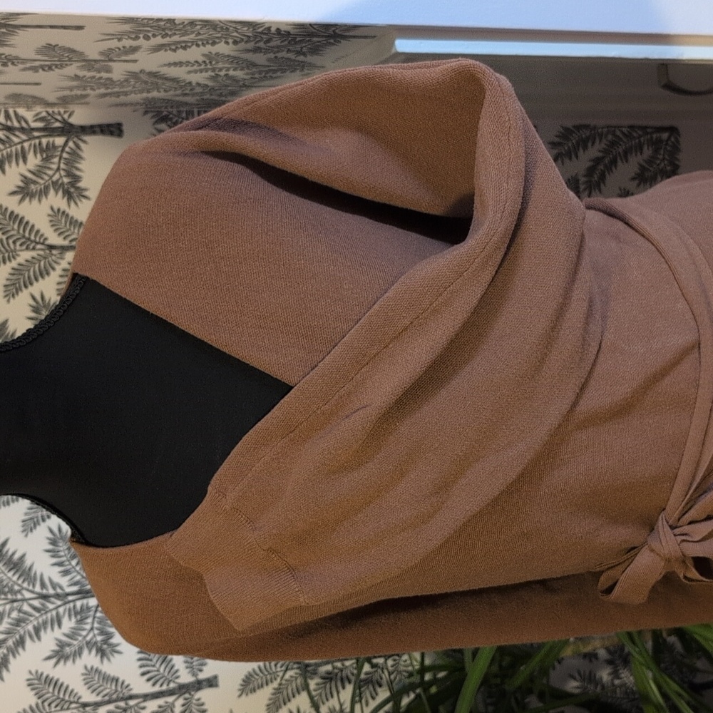 Nicole Miller Brown Wrap Dress - Picture 5 of 8
